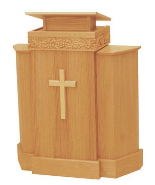 Pulpit 367 One Shelf 37 W X